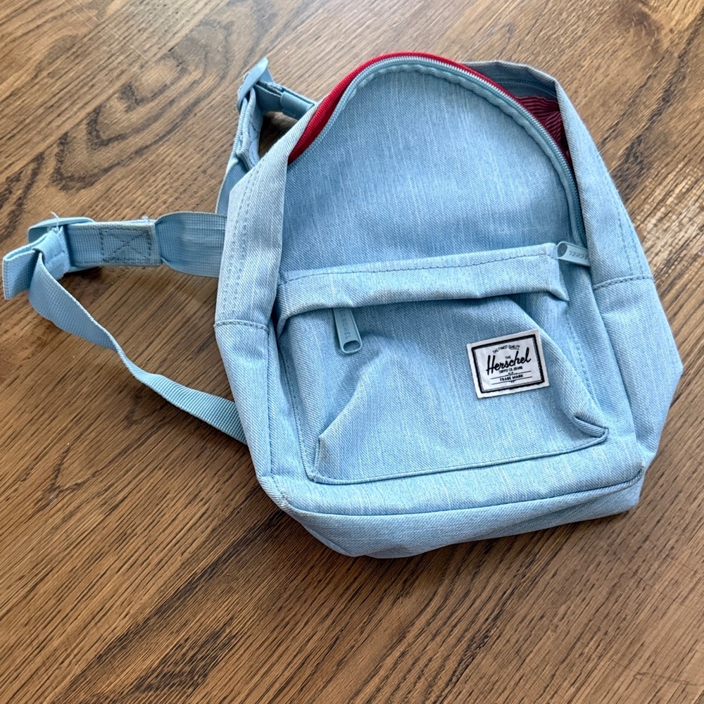 Herschel Supply Company Light Blue Backpack with Red Interior